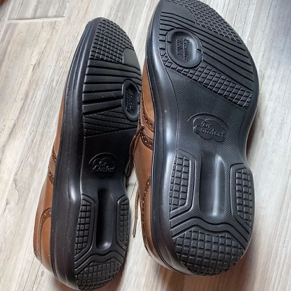 NWOT Dr Comfort Chestnut Brown 8 1/2 W STK 8320 Shoes Comfort Oxford Diabetic - Picture 12 of 12